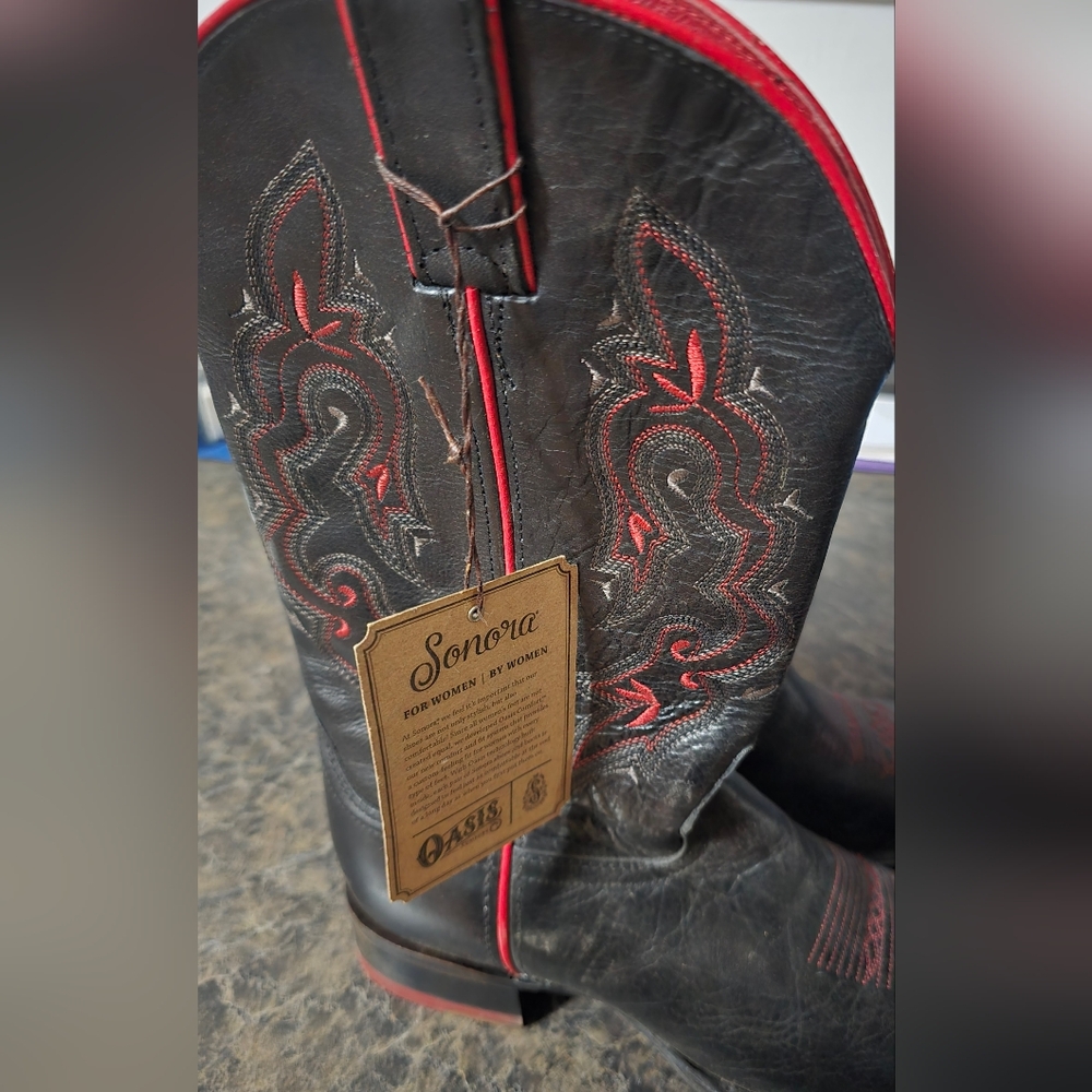 Women's Sonora Black Cowboy Boots